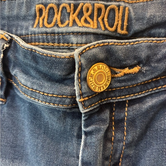 Rock & Roll Cowgirl Dark Blue Flare Jeans - Picture 3 of 11